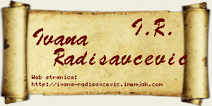 Ivana Radisavčević vizit kartica
